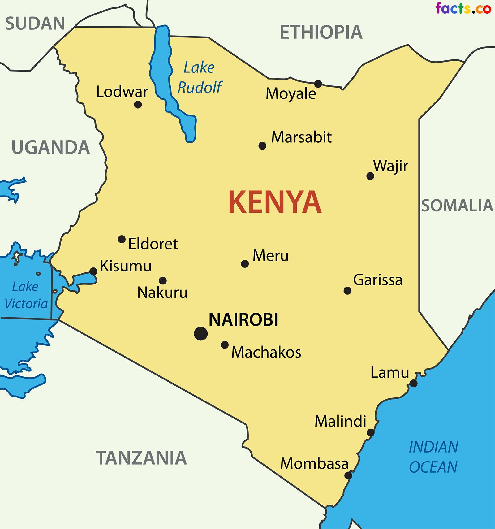 ケニア国の地図 地図のケニア国 東アフリカ アフリカ