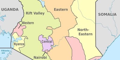 ケニア事務地図