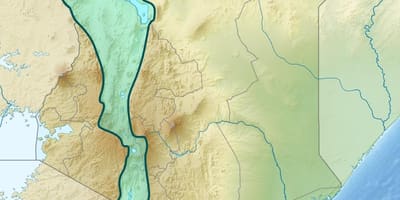 地図のケニア地溝帯
