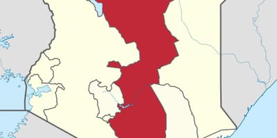 地図の東部ケニア州
