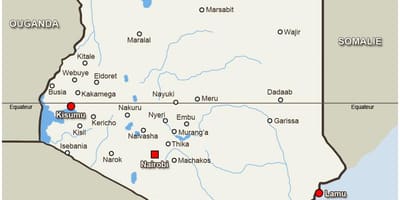 地図kitaleケニア